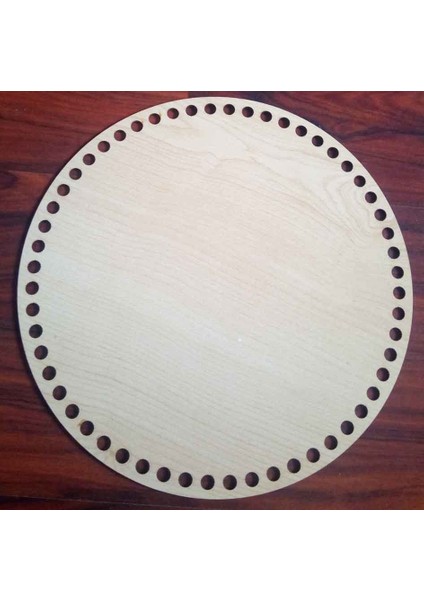 Angel Çanta Akssesuar Ahşap 25 cm Çapında Plaka