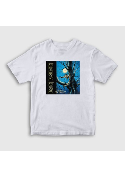 Unisex Çocuk Beyaz Fear Of The Dark Iron Maiden T-Shirt