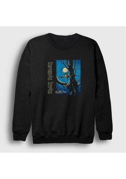 Unisex Siyah Fear Of The Dark Iron Maiden Sweatshirt