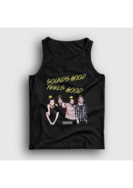 Unisex Siyah Band 5 Seconds Of Summer Atlet