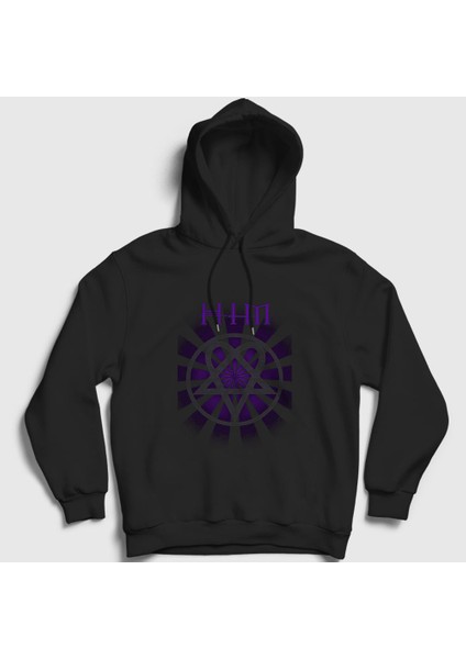 Unisex Siyah Beam Him Kapüşonlu Sweatshirt