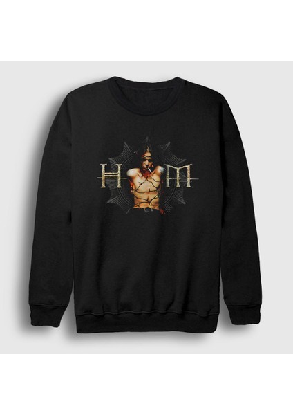 Unisex Siyah Ville Valo Him Sweatshirt