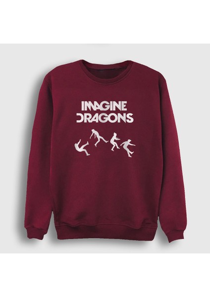 Unisex Bordo World Imagine Dragons Sweatshirt