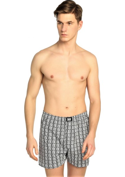 Erkek Karışık Desenli Penye Boxer 6'lı Paket