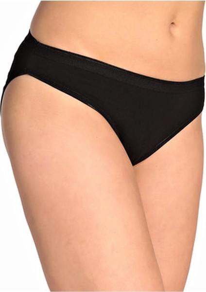 Kadın Siyah 6'lı Paket Bikini Külot