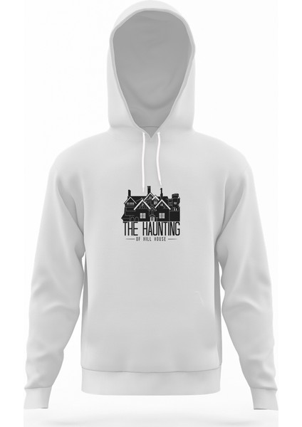 The Haunting Of Hill House Mug Beyaz Erkek Kapüşonlu Sweatshirt Uzun Kol