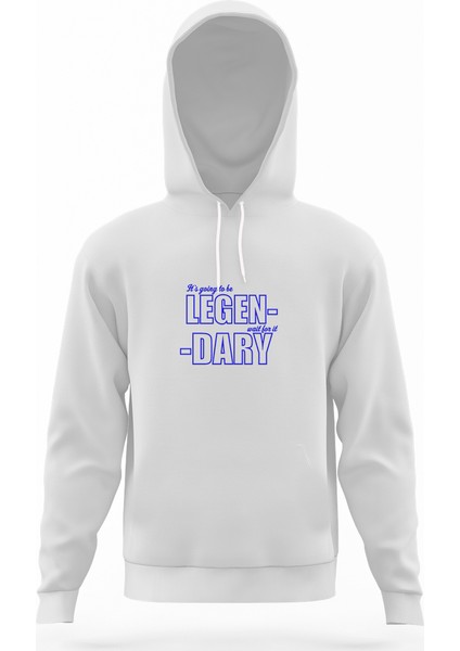 I Met Your Mother Legendary Camiseta Beyaz Erkek Kapüşonlu Sweatshirt Uzun Kol