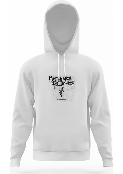 My Chemical Romance Beyaz Erkek Kapüşonlu Sweatshirt Uzun Kol