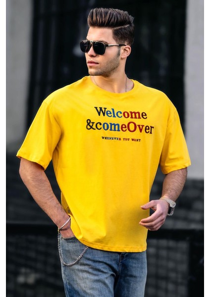 Sarı Erkek T-Shirt 4960