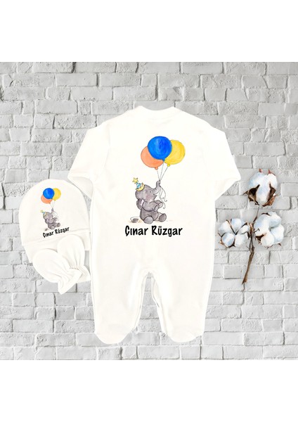 Isme Özel 3 Parça Hastane Çıkışı