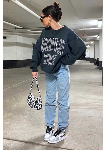 Mad Girls Siyah Kadın Sweatshirt MG922 fiyatları