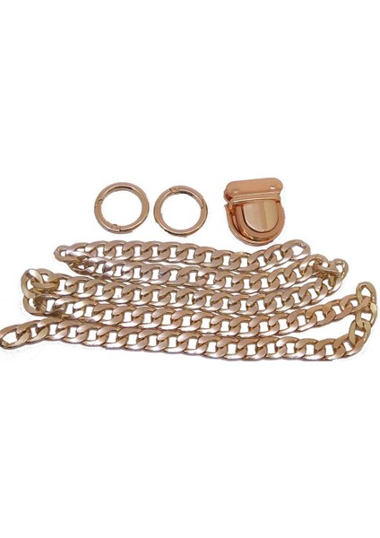 Angel Çanta Akssesuar Light Gold Renk Zincir Set