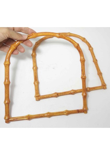 Bambu Görünümlü Plastik Çanta Sapı