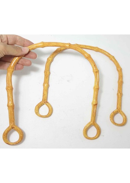 Bambu Görünümlü Plastik Çanta Sapı
