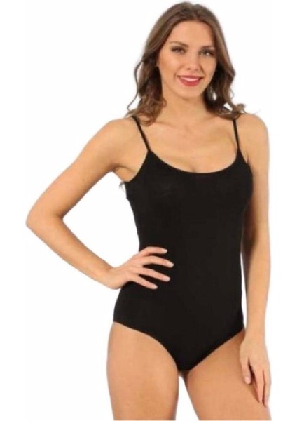 6001 Kadın Ip Askılı Çıtçıtlı Body