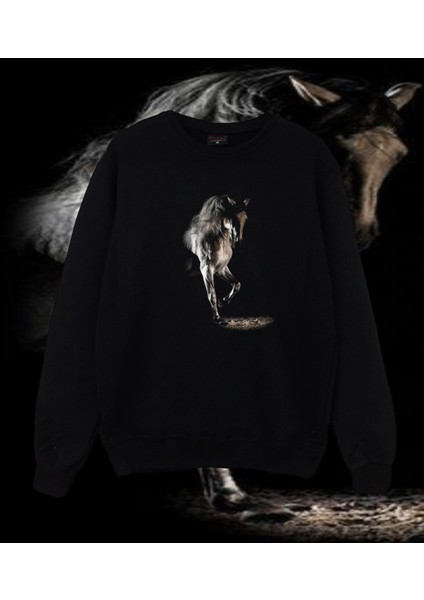 Rose Baskılı Sweatshirt