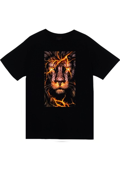 Aslan Baskılı T-Shirt