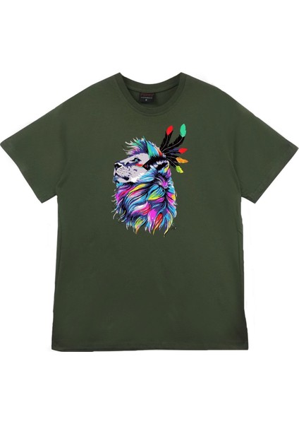 Stonedfame Aslan Baskılı T-Shirt