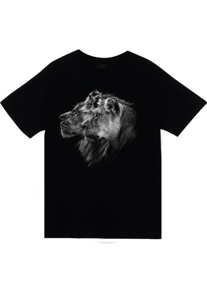 Aslan Kaplan Baskılı T-Shirt