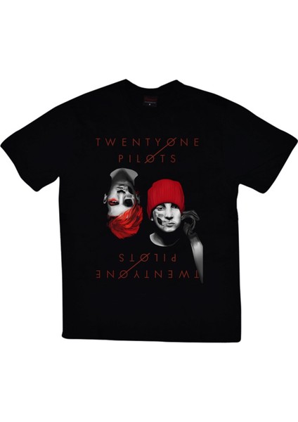 Twenty One Pilots Baskılı T-Shirt