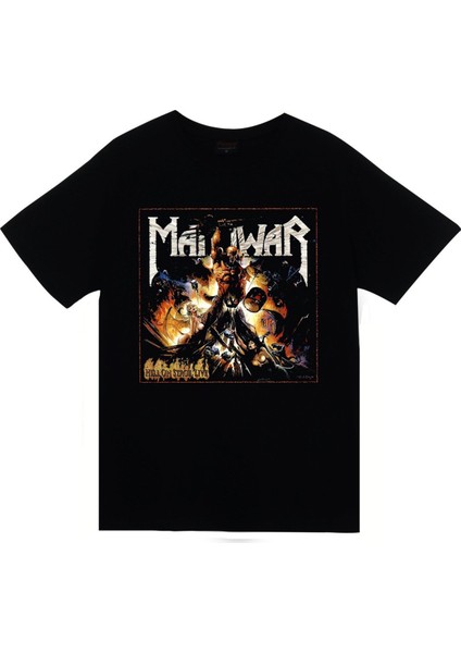 Manowar Baskılı T-Shirt