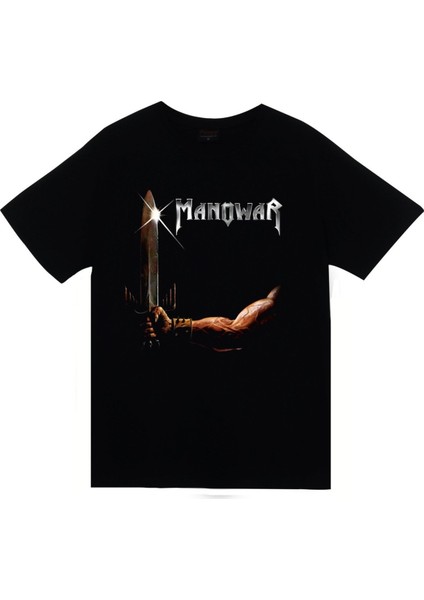 Manowar Baskılı T-Shirt