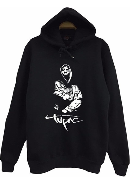 Tupac Shakur Baskılı Çocuk Sweatshirt