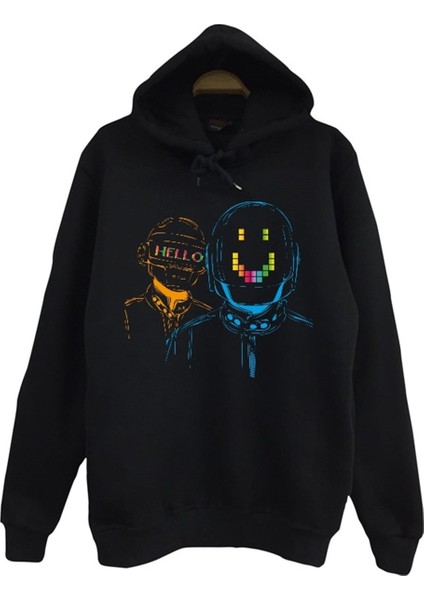Daft Punk Baskılı Çocuk Sweatshirt