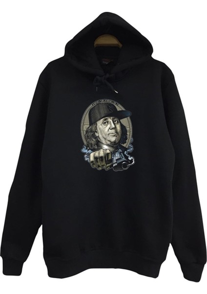 Benjamin Franklin Baskılı Çocuk Sweatshirt