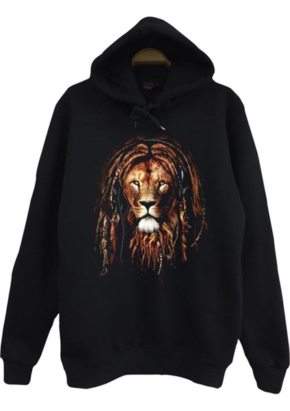 Aslan Hippi Baskılı Çocuk Sweatshirt