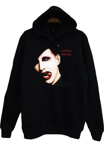 Marilyn Manson Baskılı Çocuk Sweatshirt