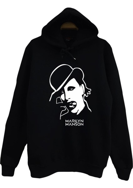 Marilyn Manson Baskılı Çocuk Sweatshirt