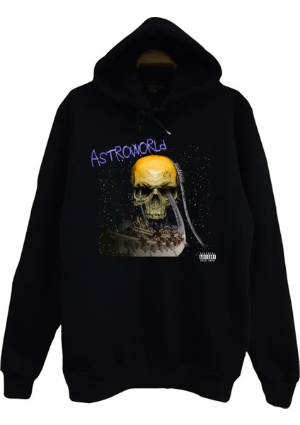 Travis Scott Astroworld Baskılı Çocuk Sweatshirt
