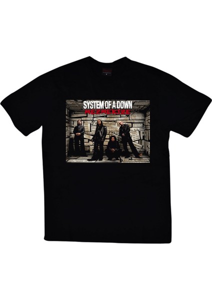 System Of A Down Baskılı T-Shirt