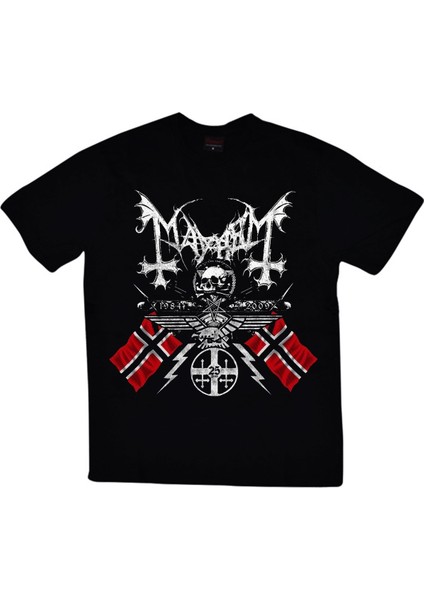 Mayhem Baskılı T-Shirt