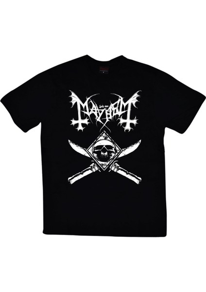 Mayhem Baskılı T-Shirt