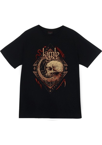 Lamb Of God Baskılı T-Shirt