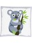 Setkanalı Koala Tasarımlı Puf Yastık Seni Seviyorum Ahşap Doğal Kutulu Kupa Sevgiliye Set 2