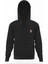 Baykuş Sevimli Baykuş Yeşil ve Beyaz Gömlekli Göğüs Füme Antrasit Erkek Kapüşonlu Sweatshirt Uzun Ko 1