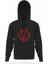 V For Vendetta Füme Antrasit Erkek Kapüşonlu Sweatshirt Uzun Kol 1