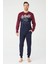 Erkek Mürdüm Yuvarlak Yaka Pijama Takımı 1