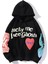 Mad Girls Siyah Baskılı Oversize Sweatshirt MG903 1