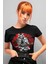 Samuray Solo Siyah Kısa Kollu Kadın T-Shirt 1