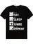 Hep Anime Siyah Kısa Kollu Erkek T-Shirt 1