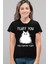 Pofuduk Siyah Kısa Kollu Kadın T-Shirt 1