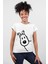 Snowy Beyaz Kısa Kollu Kadın T-Shirt 1