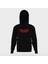Stranger Things Logo Siyah Erkek Kapüşonlu Sweatshirt Uzun Kol 1