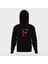 Roger Federer Rf Siyah Erkek Kapüşonlu Sweatshirt Uzun Kol 1