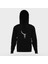 Astronot Aya Asılı Astronot Siyah Erkek Kapüşonlu Sweatshirt Uzun Kol 1