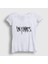 Kadın Beyaz Logo V2 In Flames T-Shirt 1